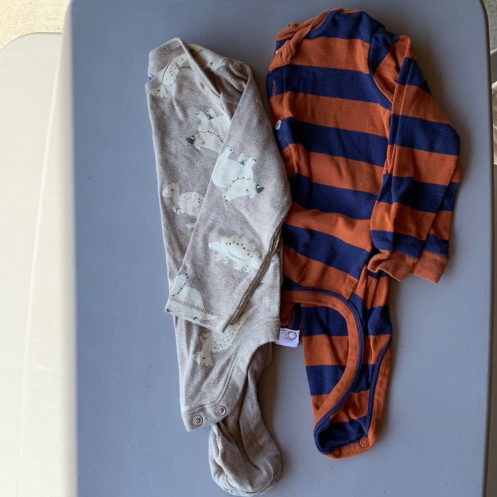 Long sleeve onesies. 18-24m. Excellent condition.